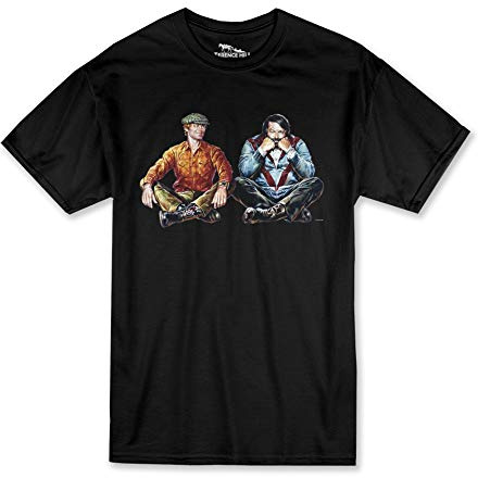 Terence Hill Bud Spencer T-Shirt Herren - Zwei wie Pech und Schwefel - Wir Lassen Bier und Würstchen entscheiden (schwarz)