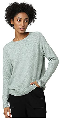 ONLY ONLLESLY Kings L/S Pullover Knt Noos Maglione, Multicolore (Basilw Melange), XL Donna