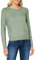 ONLY Damen Melierter Strickpullover | Langarm Oberteil Rundhals Basic | Knit Sweater Regular Fit ONLLESLY, Farben:Hellgrün, Größe:XL