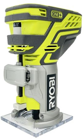 Ryobi P601 One+ 18-Volt Lithium Ion Cordless Fixed Base Trim Router with Tool Free Depth Adjustment (Tool Only) (Non-Retail Packaging)