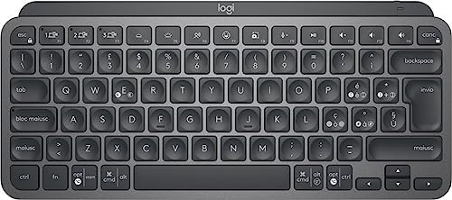 Logitech MX Keys Mini for Business tastiera wireless illuminata, compatta, tecnologia Logi Bolt, retroilluminazione, ricaricabile, Windows/Mac/Chrome/Linux, Italiano QWERTY - Grigio