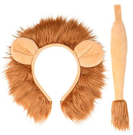 Widmann - Verkleidungsset Löwe, Ohren und Schwanz, Mottoparty, Karneval