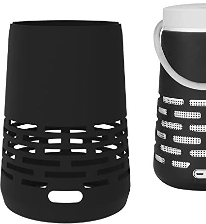 Geekria Silicone Case Cover Compatible with Bose SoundLink Revolve+, SoundLink Revolve+ II Wireless Speaker Skin Cover with Charging Port Accessible (Black)