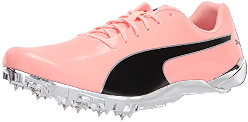 PUMA Evospeed Electric 10, Zapatillas de Atletismo Hombre, Elektro Peach Negro Plata, 47 EU