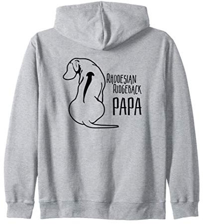 Rhodesian Ridgeback Papa Hund Hunde Jagdhund Kapuzenjacke