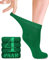 Fiera Besa Diabetiker Socken Damen mit Lycra, 4 Paar, Knöchelhoch Bambus-Viskose Socken, Superweiche, Dünne und ohne Naht Bambus-Viskose socken für den Alltag, 35-38 und 39-42 (35-38, Weihnachtsgrün)