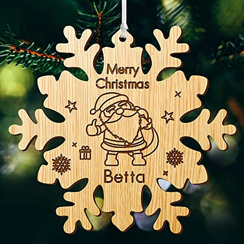 2025 Christmas Bauble Personalisd Xmas Tree Decorations Engraved Wooden Decoration Christmas Tree Ornament Memorial Keepsake Gifts Santa Gift for Family