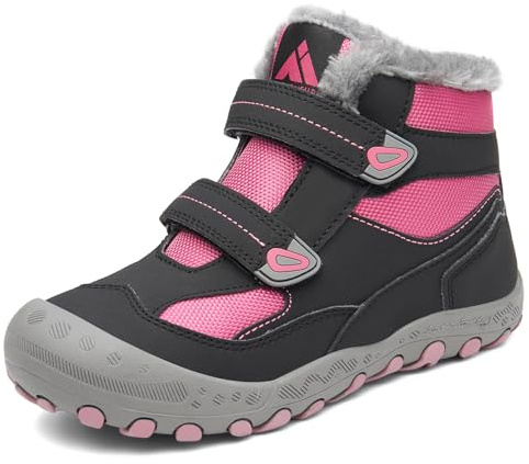 Mishansha Kinder Winterschuhe Warm Schneestiefel Hellviolett 31EU
