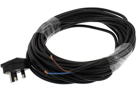 UTIZ Black (8.4 Metres / 27.5 Feet Long) Mains Power Cable Supply Cord Lead & Wall Plug For Numatic Henry HVR 160-11 Edward Hetty James George Vacuum Hoover Cleaner