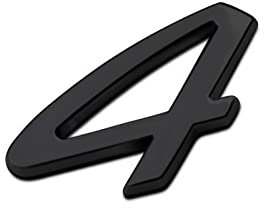 S Sport Logo Kofferraum Tür Für Porsche Cayenne Panamera, Hinten Koffer Mit Wappen Hinten für Porsche 911 970 971 9YA (4-Schwarz)