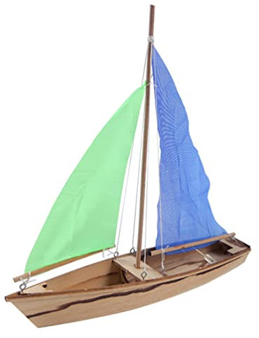 STOBOK Wooden Sailboat Kit - DIY 3D Ship Toy for Kids & Home School Use