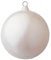 Deco Woerner Weiße, Matte Weihnachtskugel aus schwer entflammbarem Kunststoff, 20 cm Ø - per Stück