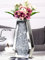 SHYFOY Vases à Miroir Décoratifs en Cristal Diamant pour Décoration de Table, Vases Vécoratifs en Verre, Argent, 30 cm, ne Peut Pas Contenir d'eau