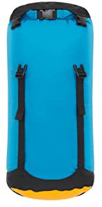 Sea to Summit - Evac Compression Dry Bag S 8L - Preisgekrönte Trockentasche - Leicht - Rollverschluss - Recycling-Gewebe - Wandern & Paddelsport - 19.2 x 17.8 x 39.4cm - TurkishTile Blue - 113g