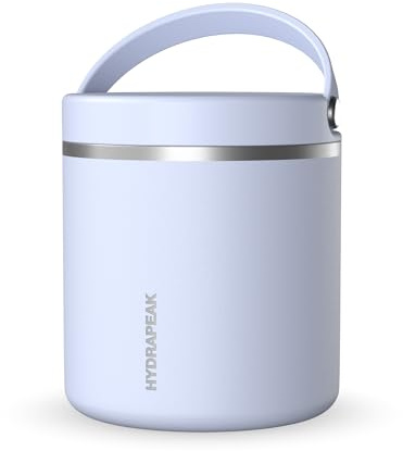 Hydrapeak Tarro térmico de acero inoxidable con aislamiento al vacío de 25 onzas | Niños para alimentos fríos y calientes, boca ancha a prueba de fugas, sopa para adultos, 10 horas 16 (iceberg)