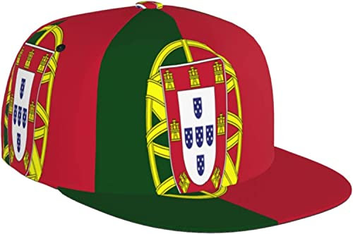FJAUOQ Unisex Trucker Cap Snapback Dad Cap für Männer Frauen-Portugal Flag Baseball Cap