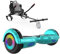 ELEKGO Hoverboards für Kinder, 6.5 Zoll Zweirad Selbstbalancierendes Hoverboards mit Go-Kart, mit LED-Leuchten, Bluetooth Lautsprecher für Jugendliche (Green+black KT)
