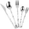 IMIKEYA Besteckset Aus Edelstahl Tafelbesteck Besteckset Mit Messern Löffel Besteckset Aus Edelstahl Für Geschenke Küche Hotel Restaurant Silber
