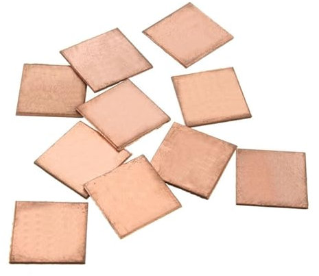 50 Stück 0,8 mm-1,0 mm dickes Kupferblech, Laptop-Kupferstreifen, Kupferstreifen, Dichtungskühlkörper for GPU-CPU-Grafikchip-Speicherkühlung