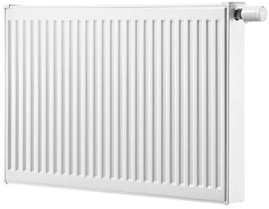 Flachheizkörper Buderus Logatrend, VC-profiliert, Typ 33 mit Wandbefestigung, Länge:500 mm, Höhe:900 mm, Ventil Ausführung:Ausführung links