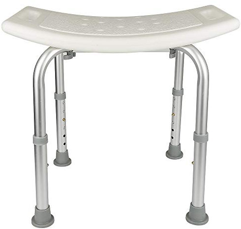 OHMG Siège de Douche,Tabouret de Douche,Réglable en Hauteur,Chaise de Douche,Aluminium,Rectangulaire,Siège de Bain,Chaise Salle de Bain Ergonomique,Personnes âgées et handicapées