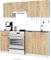 BDW Küche 180 cm Küchenzeile Küchenblock