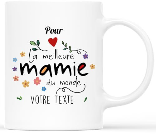 𝗖𝗔𝗗𝗘𝗔𝗨 𝗣𝗟𝗨𝗦 Mug - Mug Pour La Meilleure Mamie Du Monde - Cadeau Pour Mamie, Fete Des Grands Meres Tasse, Mug Meilleure Mamie, Tasse Super Mamie, Tasse Meilleure Mamie
