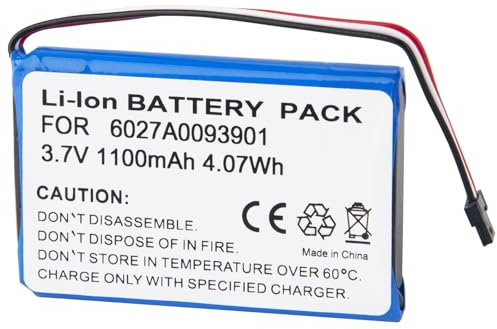 CHUNGAIL Batterie compatible avec GPS Tomtom XL V3, IQ, 4EM0.001.01 - Remplacement pour 6027A0093901 (1100 mAh, 3,7 V, Li-Ion)