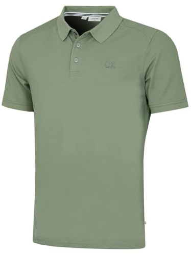 Calvin Klein Herren North Coast Feuchtigkeitsdochtes Poloshirt - Salbei - XXXXL