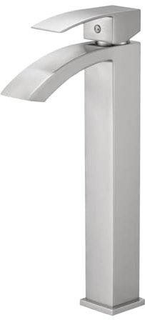 LERIO XL Robinet mitigeur bec cascade haut Chrome brossé