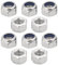 cyclingcolors 10x Tuerca Autoblocante de Acero Inoxidable A2 DIN 985 ISO 10511 Tuercas Hexagonales de Nailon para Tornillos Pernos Tuercas de Seguridad con Rosca Métrica, M10