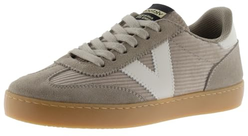 victoria Sneaker Berlin Ciclista 1126220 | Cord & Kontrast & Passende Veloursleder-Einsätze & Karamellsohle für Damen