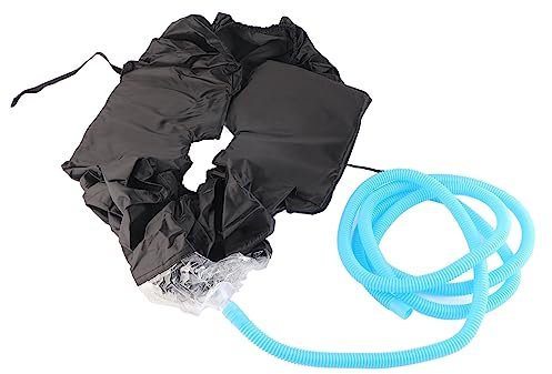 TANIQIACA Wall Mounted Air Conditioner ing Cover Bag, 1 1.5P AC Protector, Black PVC Cloth, with Drain Pipe, Easy to Use and