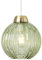 Litecraft Clara Light Shade Glass Ribbed Easy Fit Lampshade (Green Tint)