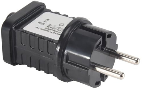 Kueohse 1 alimentatore trasformatore da 24 V, nero, adatto per Natale, Halloween, dispositivi LED, decorazioni, spina europea