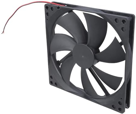 180x180x25mm Server Exhaust Fan 12V 80cfm Gaming Airflow Greenhouse Pet Enclosure Ventilation PC Case Exhaust Fan