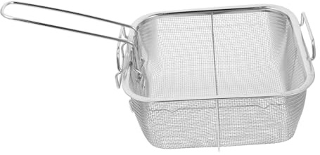 PEPLAYTAL Colino Cucina in Acciaio Resistente al Calore con Manico Pieghevole per Friggere Patatine Carne e Verdure Schiumarola per Fritti e Alimenti Bolliti Utensile da Cucina Durevole e