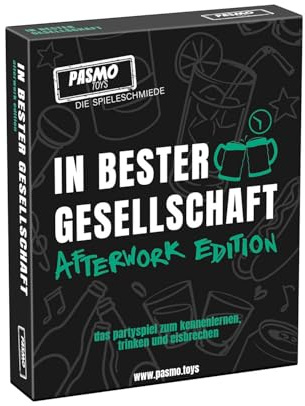 Pasmo Trinkspiel In Bester Gesellschaft After Work Edition - Kartenspiele für Erwachsene, Lustige JGA Spiele Frauen & Männer, Partyspiele ab 18