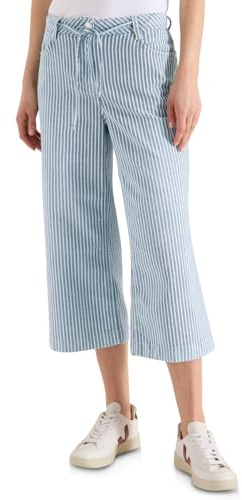 Cecil Damen Wide Flared Leg Jeans mit Streifen 3818221