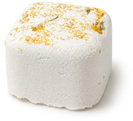 4 Galets de Douche Effervescents - Cube de Douche Aromathérapie (Thé des Bois, Bois de Cèdre et Fleurs de Camomille)