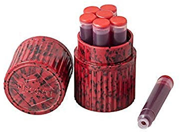 7 Visconti Ink Cartridges - Red