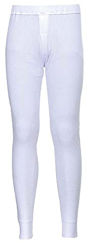 Portwest B121 Thermo-Hose Polyester-Baumwolle Elastischer Bund 10 Taschen | Weiß, S, Wärmedämmung und Wärmeschutz, Grosszügige Passform, Bündchen, Maschinenwaschbar, Business