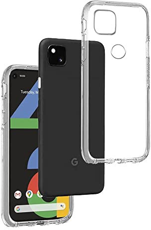 REY Cover in Gel TPU Trasparente per Google Pixel 4A, Ultra Sottile 0,33 mm, Morbido Flessibile, Custodia Silicone