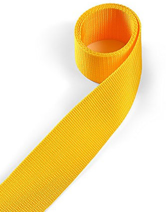 1buy3 Gurtband aus Polypropylen 40mm breit, 4 Meter lang, Farbe:10 - Verkehrsgelb | Grundpreis pro Meter = € 1,62