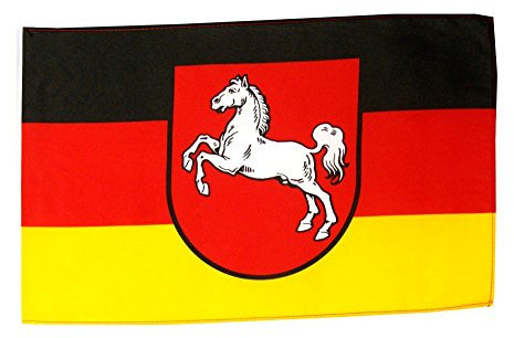 Flaggenfritze Flagge/Fahne Deutschland Niedersachsen + gratis Sticker