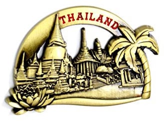 3D City Metal Fridge Magnets Country Holiday Souvenir London Paris NewYork Berlin Dubai Amsterdam Rome Prague Milan Barcelona Venice (Thailand)