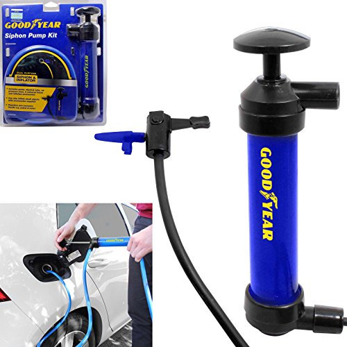 Goodyear Siphon Transfer Pump Oil Extractor Petrol Diesel Fuel Liquid Air Car Extract Petrol from Car Fuel Tank