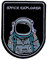 TENNER.LONDON Astronaut Space Explorers Embroidery Patch Iron on or Sew on Nasa Space Agency Embroidered Motif Space Explorers Star Transfer Applique