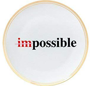 BITOSSI HOME & Funky Table LA TAVOLA SCOMPOSTA, Piatto Impossible Ø 17 CM