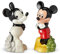 Enesco Disney Salz- und Pfefferstreuer Mickey Mouse Then and Now 90. Jahrestag, 8,9 cm, mehrfarbig
